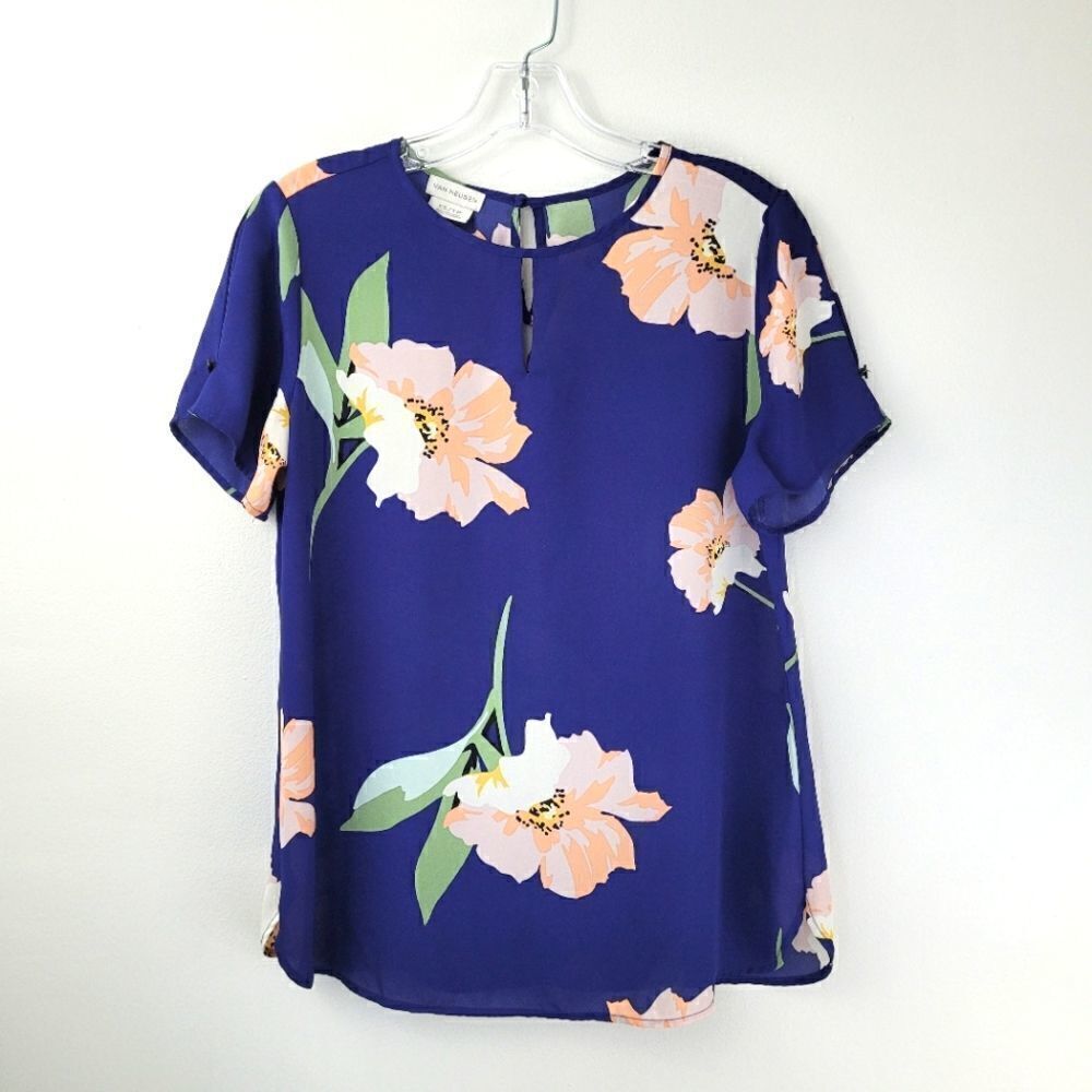 VAN HEUSEN poppy floral print blouse